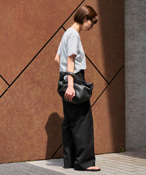 FRAMeWORK パンツ リネンライククロスタックパンツ レディース