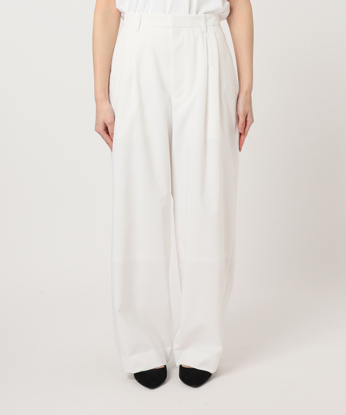 FRAMeWORK パンツ リネンライククロスタックパンツ レディース
