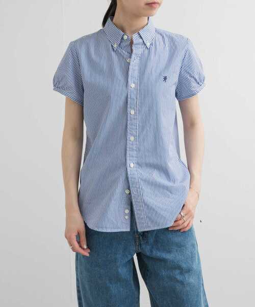 ブラウス シャツ Gymphlex / フレンチスリーブ シャツ レディース GYMPHLEX ブラウス シャツ GYMPHLEX FRENCH SLEEVE SHIRTS