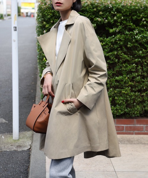 「ELFRANK」 チェスターコート FREE ブラック レディース_画像2