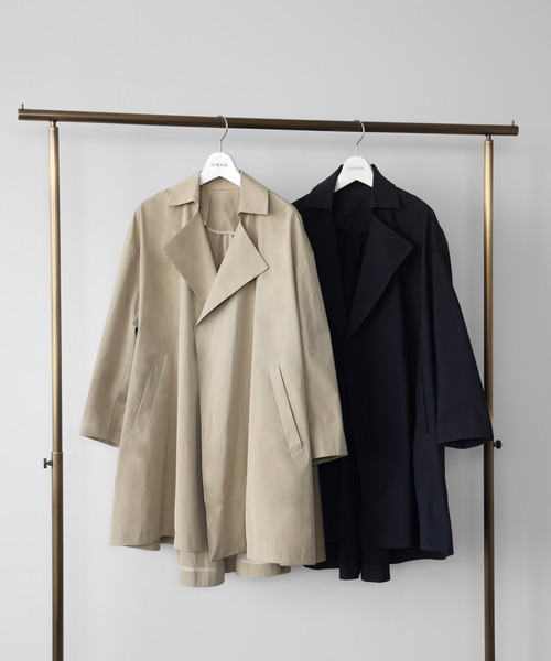 「ELFRANK」 チェスターコート FREE ブラック レディース_画像4