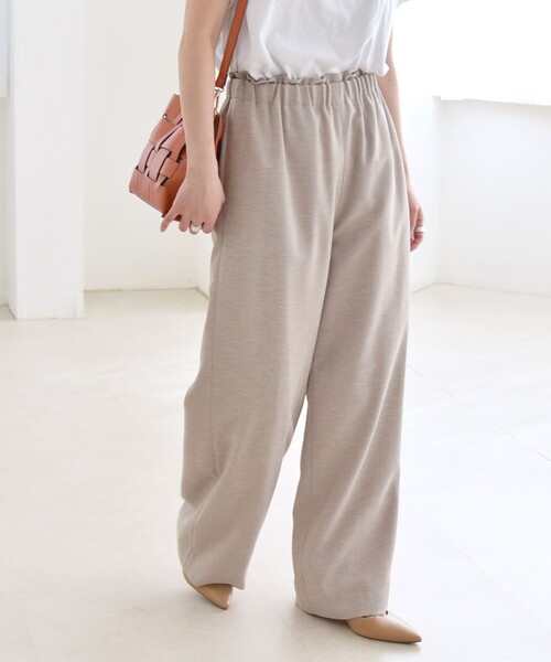 quaranciel ワイドパンツ パンツ quaranciel:「洗濯機可能