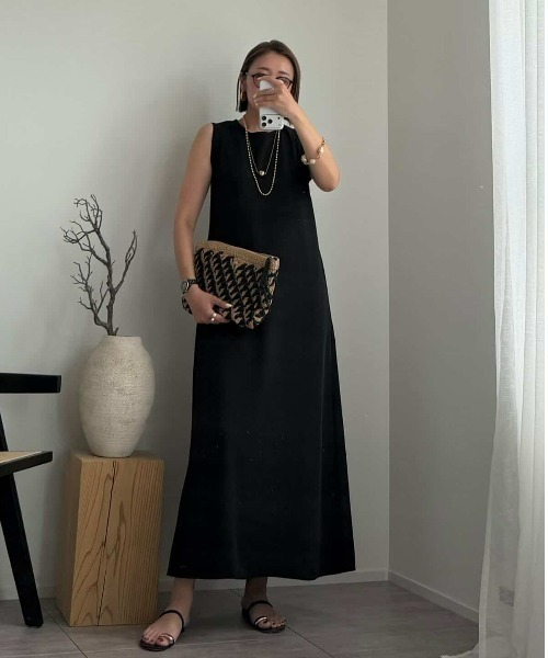 CHIC STYLE（シックスタイル） ワンピース ノースリーブAラインロング