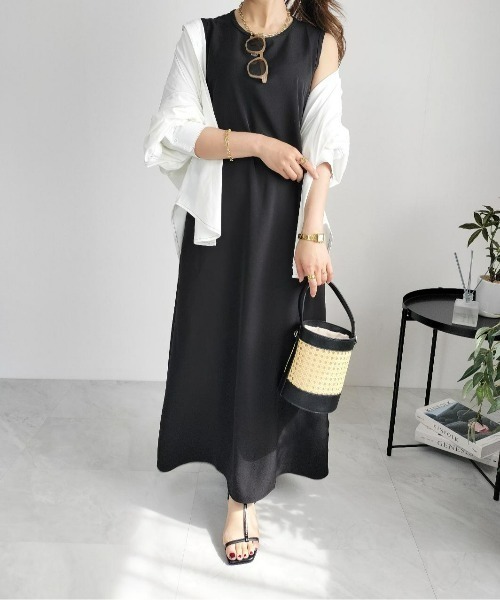 CHIC STYLE（シックスタイル） ワンピース ノースリーブAラインロング