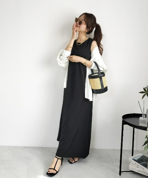CHIC STYLE（シックスタイル） ワンピース ノースリーブAラインロング