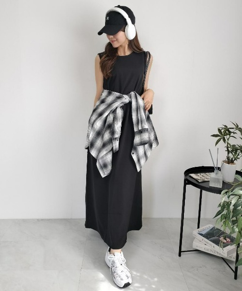 CHIC STYLE(シックスタイル) ワンピース ノースリーブAラインロング CHIC STYLE(シックスタイル) ワンピース ノースリーブAラインロング