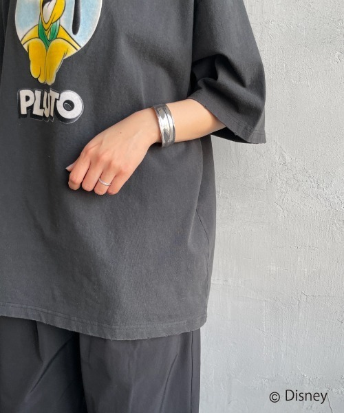 tシャツ 「JEANS FACTORY CLOTHES/ジーンズファクトリークローズ」 PLUTO / ダメージ キャラクターTシャツ レディース メ Jeans Factory Clothes [ジーンズファクトリークローズ] PLUTO