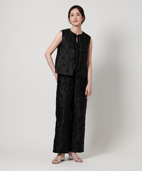 UNITED ARROWS ベスト ジレ フラワージャガード レディース