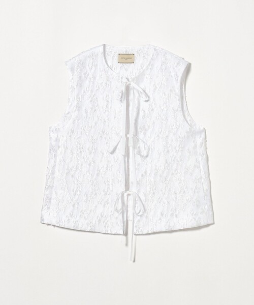 UNITED ARROWS ベスト ジレ フラワージャガード レディース