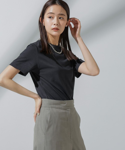 「NANO universe」 半袖Tシャツ M チャコール レディース