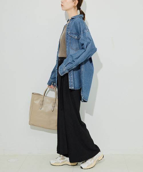 SLOBE IENA ブラウス シャツ 「WEB限定/追加」LE DENIM BDU