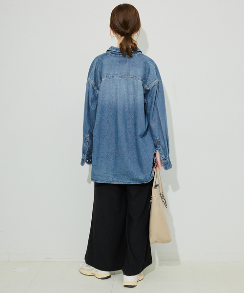SLOBE IENA ブラウス シャツ 「WEB限定/追加」LE DENIM BDU