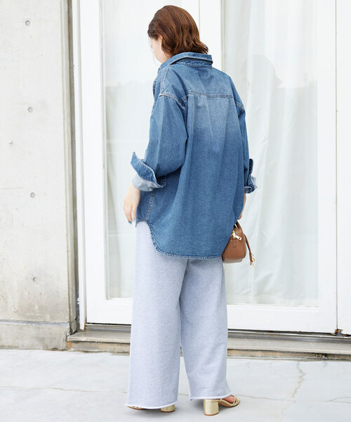 ブラウス シャツ 「WEB限定/追加」LE DENIM BDUシャツ レディース SLOBE IENA ブラウス シャツ 「WEB限定/追加」LE DENIM BDU
