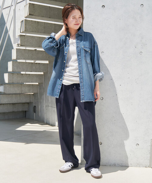 SLOBE IENA ブラウス シャツ 「WEB限定/追加」LE DENIM BDU