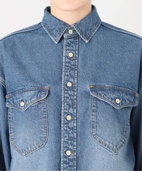 SLOBE IENA ブラウス シャツ 「WEB限定/追加」LE DENIM BDU