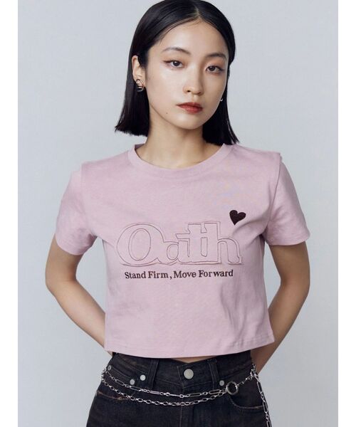 EMODA 新作　Tシャツ セール】サイドハートオープントップス（Tシャツ/カットソー