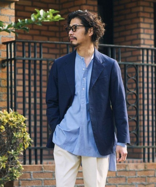 【メンズ】BRITISH MADE オフィサーシャツ プリマス ストライプ M BRITISH MADE シャツ オフィサーシャツ/プリマス(MEN) 全2色