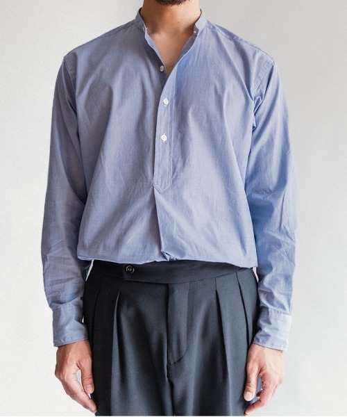 【メンズ】BRITISH MADE オフィサーシャツ プリマス ストライプ M BRITISH MADE シャツ オフィサーシャツ/プリマス(MEN) 全2色