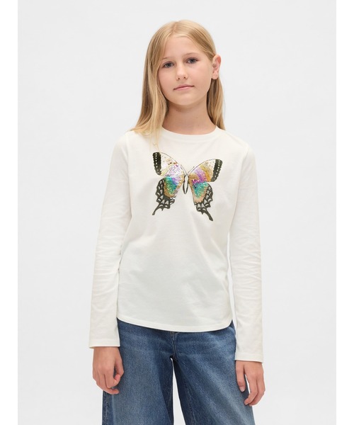 GAP（ギャップ） tシャツ フリッピースパンコール グラフィックTシャツ