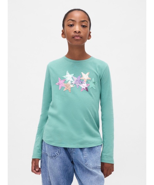 GAP（ギャップ） tシャツ フリッピースパンコール グラフィックTシャツ