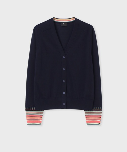 PS Paul Smith カーディガン ウィメンズ デザイン ステッチ V