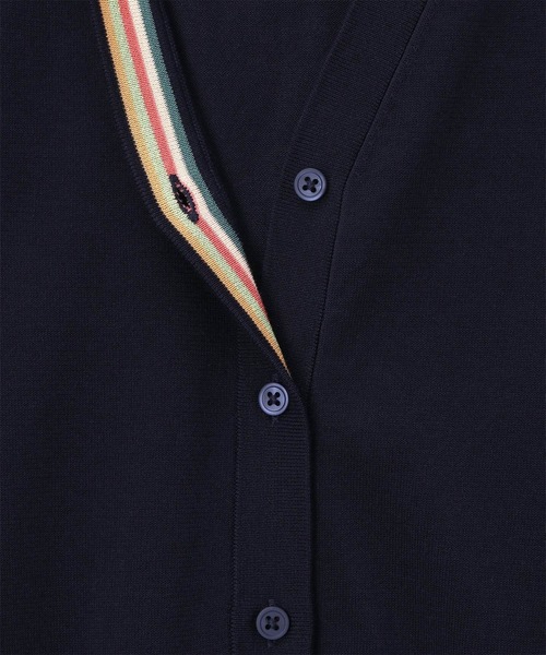 PS Paul Smith カーディガン ウィメンズ デザイン ステッチ Vネック