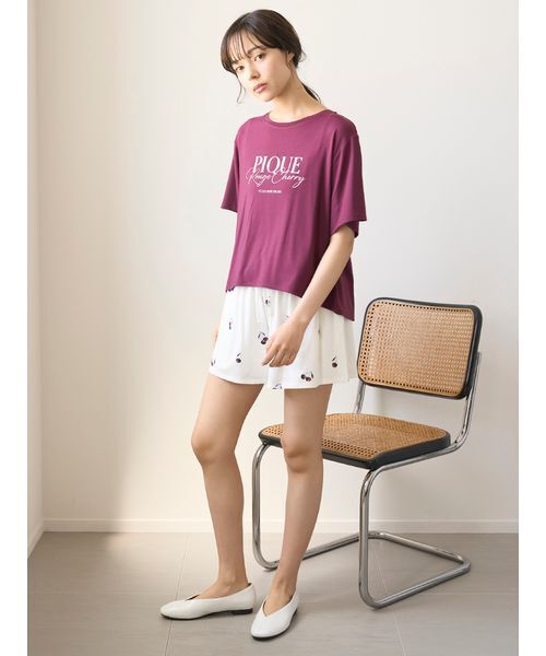 gelato pique パジャマ ルームウェア 「ONLINE限定」ルージュ