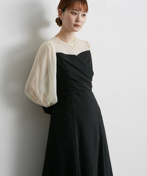 Jolie et Jolie（ジョリー エ ジョリー） ドレス カシュクールウエスト