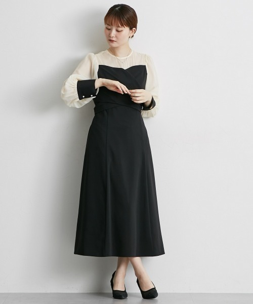 Jolie et Jolie（ジョリー エ ジョリー） ドレス カシュクールウエスト