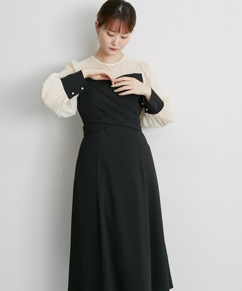 Jolie et Jolie（ジョリー エ ジョリー） ドレス カシュクールウエスト