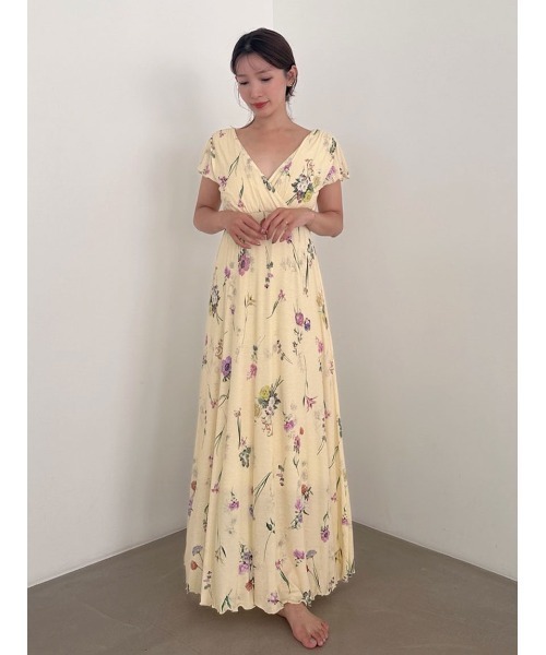 SNIDEL HOME カシュクールワンピース　パジャマ SNIDEL HOME ルームウェア 部屋着 「接触冷感」カット