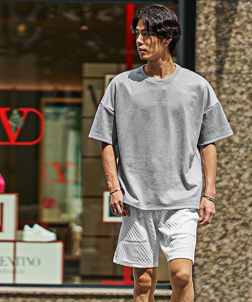サンカッケィ　　ハーフパンツ SOMEDIFF（サムディフ） パンツ リラックスハーフパンツ メンズ