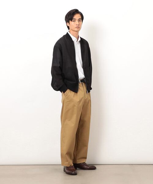 COMME CA ISM（コムサイズム） チノパン コットンストレッチツイル