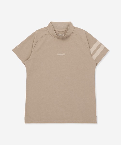 tシャツ 「Hurley/ハーレー」レディースモックネックTシャツ　吸汗速乾性　UPF50+　ゴルフ　ファントム　PHANTOM ICON BP SS Hurley tシャツ 「Hurley/ハーレー」レディースモックネックT