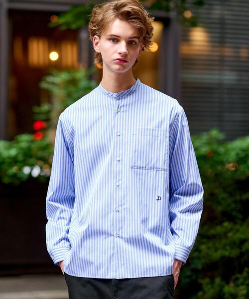 DRESSTERIOR（ドレステリア） シャツ バンドカラー ロンストシャツ 