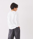 tシャツ キッズ 親子お揃いビックロゴロングT...の詳細画像3