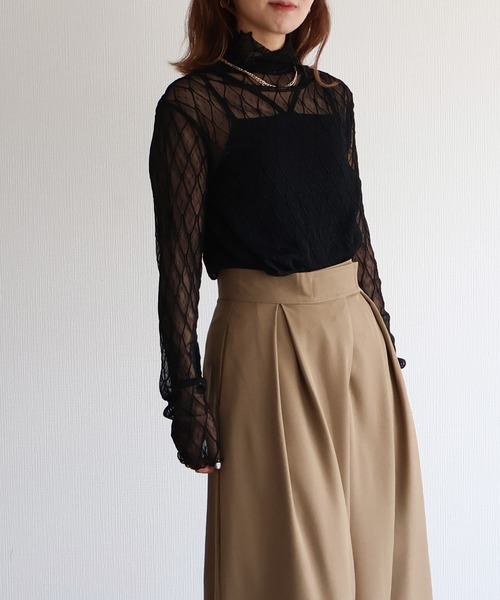 sin.ca tシャツ ハイネックメロウシアートップス レディース