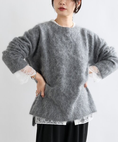 RIVE DROITE（リヴドロワ） ニット セーター 「ヘアリーな質感」起毛