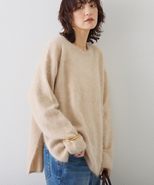 RIVE DROITE（リヴドロワ) 【女性らしいシルエット】ボートネック