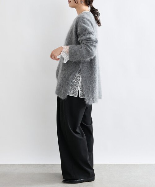 新品タグ付き ☆ RIVE DROITE ☆ 起毛ウールサイドスリットニット RIVE DROITE（リヴドロワ） ニット セーター 「ヘアリーな質感」起毛