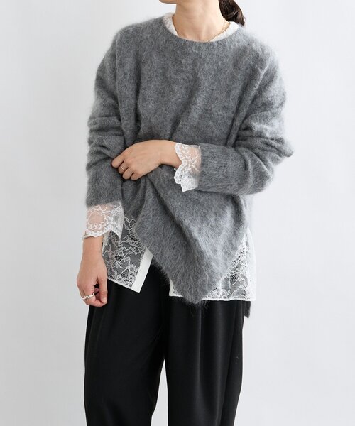 RIVE DROITE（リヴドロワ） ニット セーター 「ヘアリーな質感」起毛