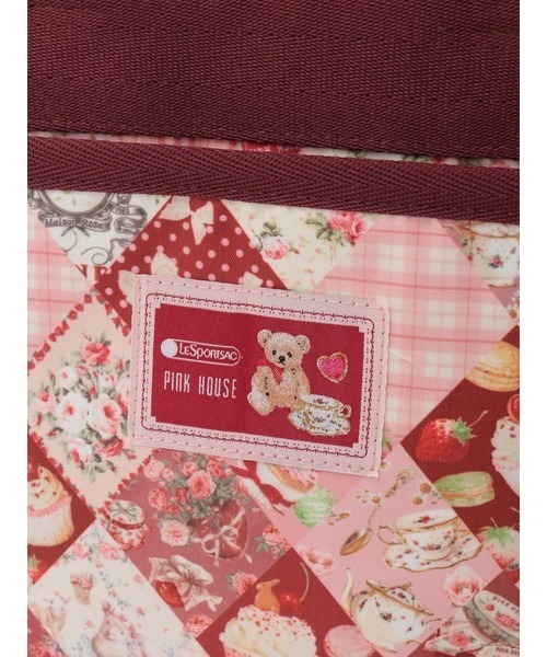 ピンクハウス❤可愛いいバッグ❤新品未使用タグ付き 桜テディ刺繍入りバッグ （トートバッグ）｜PINK HOUSE / ピンク