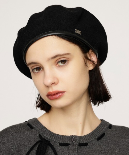 SLY（スライ） 帽子 ベレー帽 WOOL PIPING BERET ウール パイピング