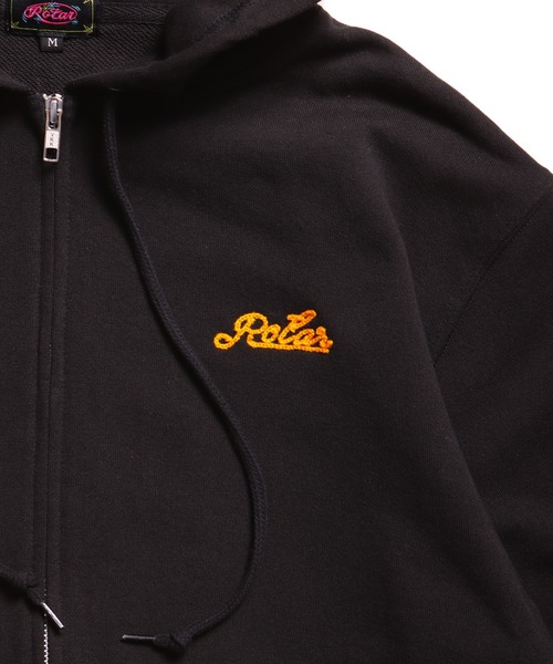ROTAR（ローター） パーカー Chain logo pile ZIP PARKA メンズ