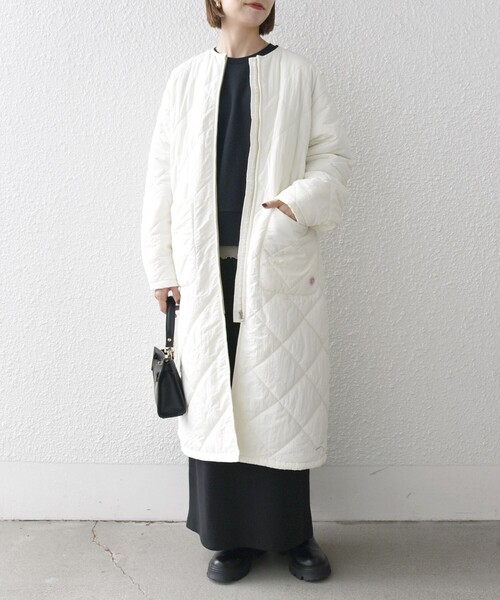 SHIPS any 「SHIPS any」 コート ONE SIZE オフホワイト レディース