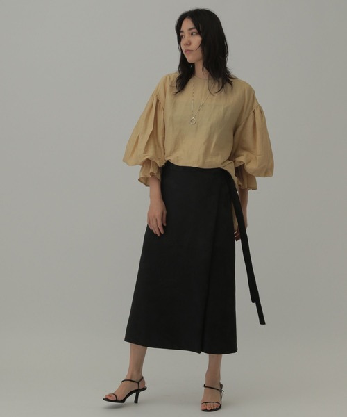 「Chaos」 長袖ブラウス FREE ベージュ レディース_画像4