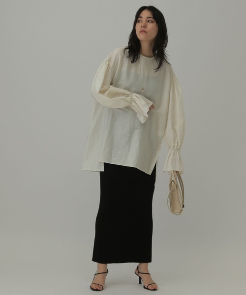 「Chaos」 長袖ブラウス FREE ベージュ レディース_画像8
