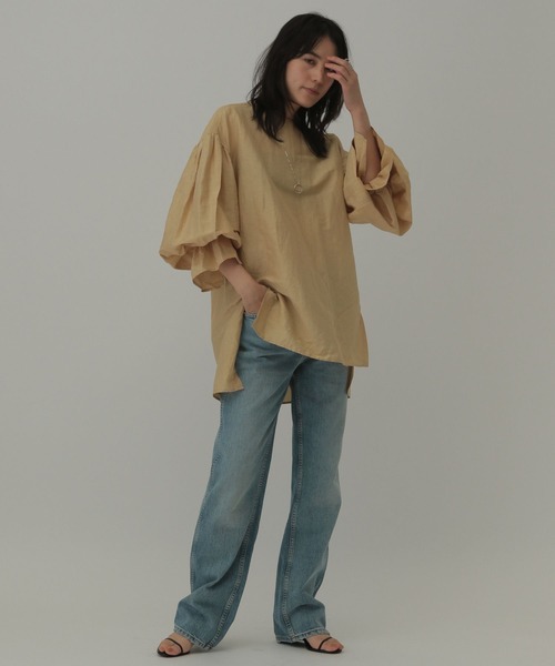 「Chaos」 長袖ブラウス FREE ベージュ レディース_画像9