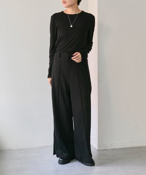 ワイドパンツ パンツ カットソーワイドパンツ「SUM1 STYLE」 レディース