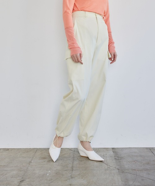 「LEPSIM」 カーゴパンツ MEDIUM カーキ レディース_画像3